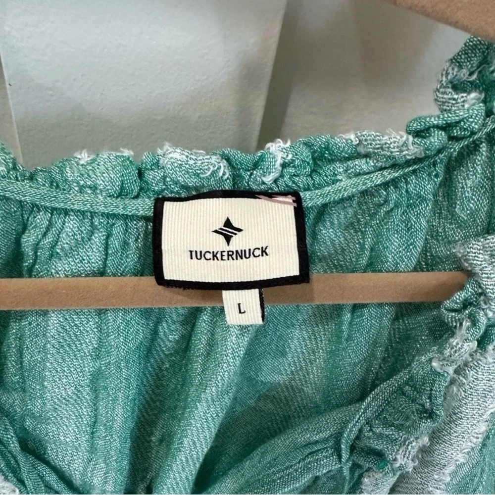 Tuckernuck Teal Textured Coverup